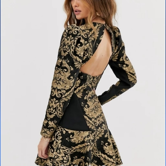 ASOS Design jacquard dress - Picture 2 of 11